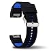 VIWO Charge2 Band,Fitbit Charge 2 Band Silicone Replacement Strap with Classic Buckle and Massage Tablets for Fitbit Charge 2 HR Wristband Heart Rate Fitness Tracker Small/Medium (Blue)