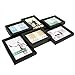 BestBuy Frames Wall Hanging Collage 6 Opening (3 - 4 x 6-Inch and 3 - 5 x 3.5-Inch) Picture Frame, Black