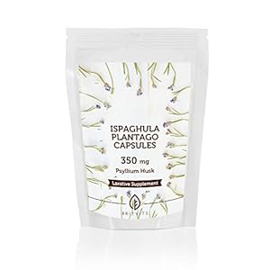 Ispaghula Plantago 350mg Psyllium Husk Laxative x 30 Capsules