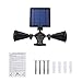 ieGeek Solar Spot Lights, Motion Sensor Outdoor Spotlights 12LED Long Distance & Wide Range Waterproof Solar Powered Security Wall Lights for Outsides Wall Yard Garden Garage Patio Porch Deck Driveway