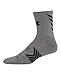 Under Armour Men's Undeniable Mid Crew Socks, Steel/Black, Large