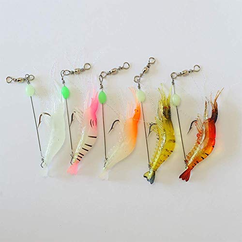 image for Amoygoog Saltwater Fishing Lures Shrimp bass Lures Shrimp Baits, Fishi