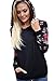 Minipeach Women's Long Sleeve Tops, Tie Dye Sweatshirt, Zip Up Hoodie Oversized-Sweatshirts Pullover