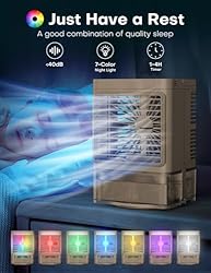 COOLECH Personal Air Conditioner w/Remote & LED