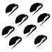 Letter Opener Plastic Razor Blade Paper Knife/Envelope Slitter Set in Sharp Black, 8 Pack