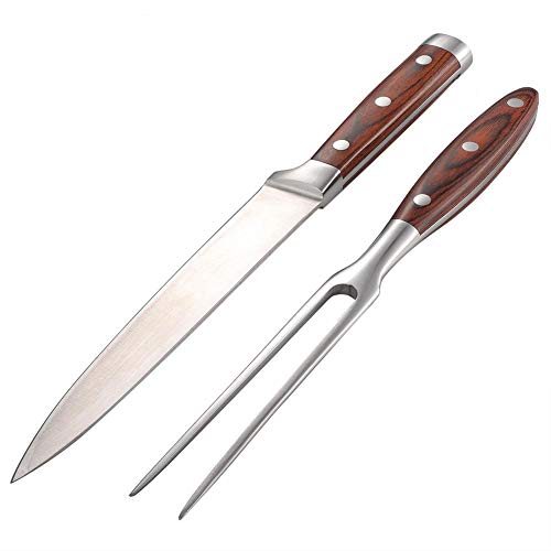 Barbecue Fork Tool Set Knife Stainless Steel Barbecue Carving Outdoor Durable Fork And Knife Set Camping Picnic