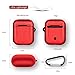 Metal Airpods Case 2019 Newest Full Protective Skin Cover Accessories Kits Compatible Airpods Charging Case Ultra Lightweight Dustproof Scratchproof Case-REDthumb 4