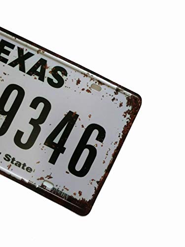 ERLOOD Texas BLP-9346 Retro Vintage Rustic Home Bar Wall Decor Car Vehicle License Plate Souvenir Metal Tin Sign Plaque 6 X 12