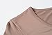 LARACE Women 3/4 Sleeve Tunic Top Loose Fit Flare T-Shirt(L, Khaki)