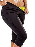 SEXYWG Women Sweat Capri Slimming Pants Hot Thermo Neoprene Sauna Leggings Shapewear