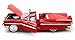 1959 Chevy Impala Convertible, Red - Yatming 92118 - 1/18 Scale Diecast Model Toy Car