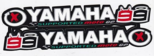[2x SIDE STICKERS C095] Y.A.M.A.H.A JORGE LORENZO 99 MOTOGP Super Motor Bike Sports : Luggage Suitcase Laptop Notebook Skate Board Case Covers Helmets Car &amp; Bumper Vinyl Die-Cut Adhesive Decal 1.5"x8"