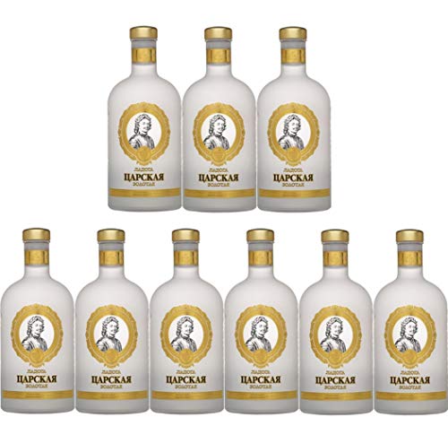 Vodka Ladoga Zarskaja Gold 0,5L SPARSETS russischer Wodka (9)
