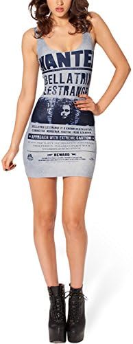 Lady Queen Women's Wanted Bellatrix Stretch Cherrykeke Clubwear Pencil Skirt Dress Size M Grey