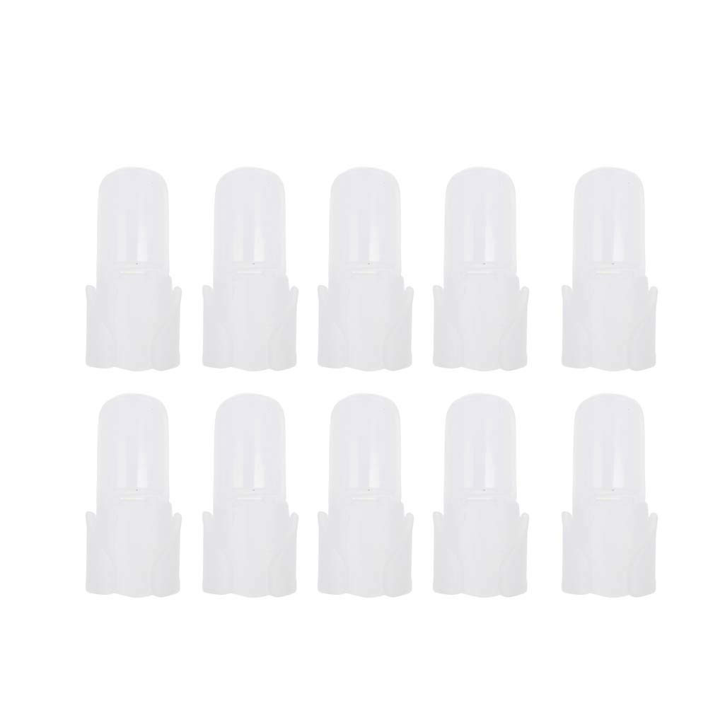 Nail Tips Shield Protector,Nail Polish Varnish Protector Holder,Transparent Nail Protector Clips,Manicure Finger Nail Art Tips Cover Shield 10Pcs/set