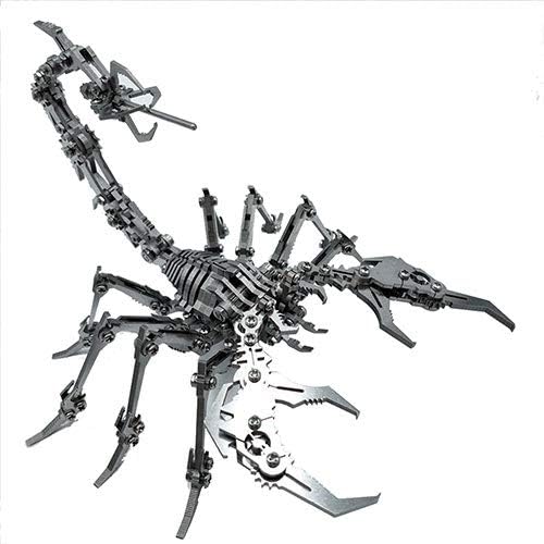 WXK Puzzle Jigsaw Scorpion DIY Stainless Steel 3D Model Metal Assembly Kits Gift For Kids Teens Adults Also Ornaments