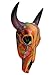 Colorful Western Small Size Faux Steer Bull Cow Skull - Painted