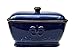 Tuscany Fleur De Lis Bread Box / Toast Jar Color: Blue