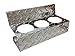 Backyard Life Gear Side Table Bottle Holder, Diamond Plate Aluminum for Blackstone Griddles (3 Bottle)
