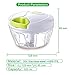 Manual Food Chopper Processor for Onion Garlic Lettuce Tomato, Hand Pulled Vegetable Cutter Mincer Slicer for Easy Preparation | Kitchen Use Mixer Blender Dicer Spices Nuts by Leafeezi