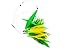 EatMyTackle Bird Feather Daisy Chain | Saltwater Fishing Teaser (Green)