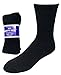 Diabetic Socks, Creswell Diabetic Socks, 12 Pack (1 Dozen Pairs), For Men and Women, Medical Socks for Neuropathy, Edema, Diabetes, Non-binding, Crew Length, Size 13-15 X-Large, Black