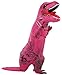 Caringgarden Unisex Jurassic T-Rex Inflatable Costume Dinosaur Fancy Dress Hot Pink Children Size