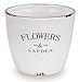 Napco Ceramic White Flowers and Garden Cache Pot, 6