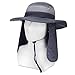 Fishing Cap Outdoor 360° Sun Protection Hat UV Protection Detachable Wide Brim With Neck Flap Unisex For Hiking Camping Climbing