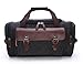 Canvas Duffel Bag, Aidonger Vintage Canvas Weekender Bag Travel Bag Sports Duffel with Shoulder Strap (Black-21)