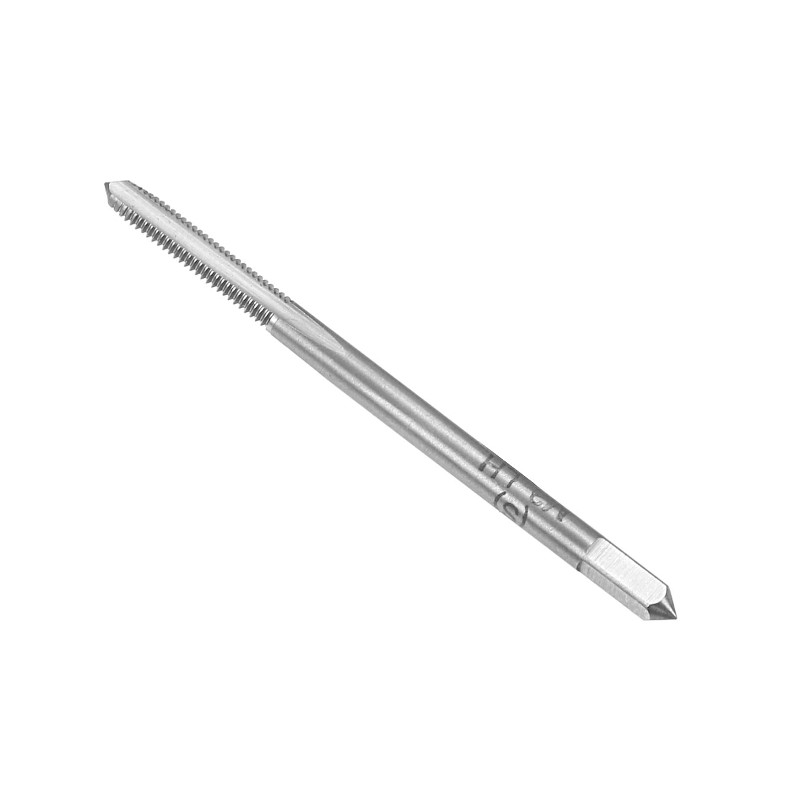 CoCud Thread Milling Taps, Metric M3 x 0.5 Thread H2, High Speed Steel Machine 3 Straight Flutes Left Hand Screw Threading - (Applications: for Tapping Drilling Machine), 1-Piece