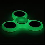 STRESS SPINNER Fidget Hand Spinner Glow in Dark EDC Focus Toys with Hybrid Ceramic Bearing for ADHD Anxiety Boredom