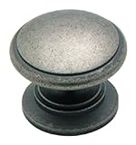 Amerock BP1466WN Hint of Heritage 1-1/4in(32mm) DIA Knob - Weathered Nickel
