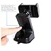 KuhnektTM 360° Universal Dashboard Windshield Mobile Car Phone Mount Holder for Smartphones Fast One Easy Touch Mounting with Powerful Grip Arms and Sticky Gel Suction Cup