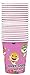 Nami Products SHARK PARTY Supplies Pink Birthday Baby Party Dessert Set 16 Large Plates, 16 Small Plates, 16 Cups, 16 Napkins Party Kit for Kids Birthday Shark Theme Baby Shower (16 Guests)