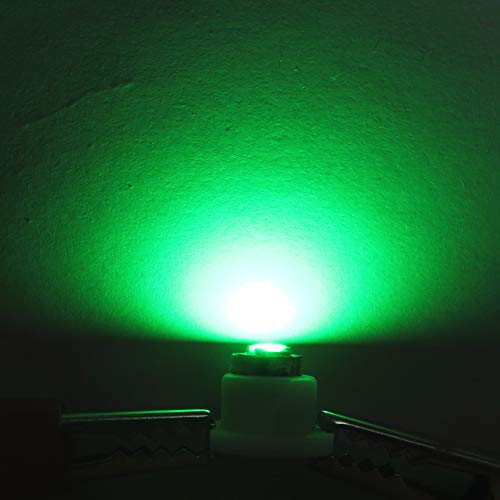 WLJH 10x Green T3 Neo Wedge Led 3030 SMD Chip 8mm Base Led Car Instrument Cluster Led Light Dashboard Gauge Bulb HVAC AC Heater Climate Control Lamps Radio Switch Indication Interior Bulb Replacement - Thumbnail 3