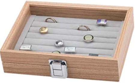 Maestrorelojero Caja organizadora Madera 7 Ranuras Anillos: Amazon.es: Hogar