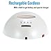 72W Rechargeable Nail Dryer-Lumcrissy 72W/36W Wireless Rechargeable Built-in Fan LED UV Lamp Nail Dryer Powerful Nail Gel Curing Drying Lamp Light for Both Hand Nail Tool Manicure/Pedicure(White)