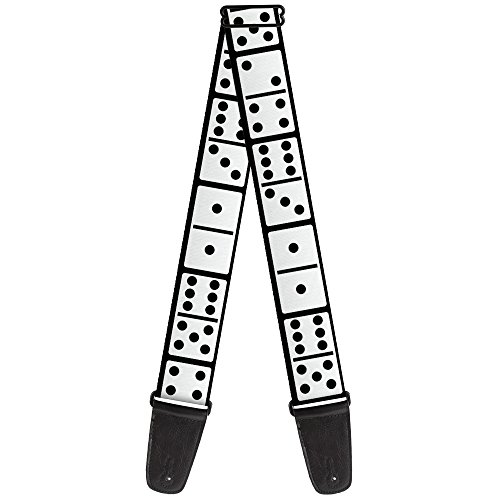Buckle-Down GS-W30488 Guitar Strap - Dominoes Black/White/Black - 2