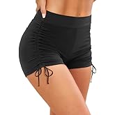 Women Swim Shorts High Waisted Swimsuit Shorts Tummy Control Bathing Suit Bottom Plus Size Boyshorts