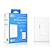 Ankuoo REC Wi-Fi Dimmer Smart Light Switch, Works with Alexa, NOT Plug & Play, Limited DIY Required, No Hub Required, Neutral Wire Required, Single Pole Only, White