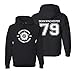 The Creating Studio Adult Dean Winchester 2-Sided Hoodie (Large, Black)