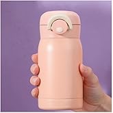 Mini Insulated Water Bottle, Stainless Steel, Kids Water Bottles, Small Tumbler,BPA-Free, Leak Proof, Coffee Bottle for Hot and Cold Drinks, insulated bottle for Purse, School (Pink 7oz)