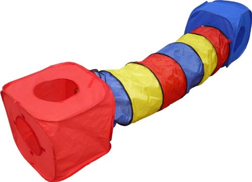 HDP Rainbow Pop Collapsible Cubes and Tunnel Play SET for Cats