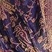PASKMLNA Reversible Paisley Pashmina Shawl Wrap Elegant Colors (023-19Navy)