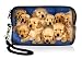 AUPET Cute Dogs Design Digital Camera Case Bag Pouch Coin Purse with Strap for Sony Samsung Nikon Canon Kodak