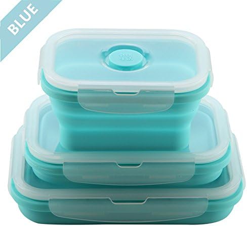 SALE - SCIENCES silicone made lunch containers - the new modern recycle living style (BLUE)