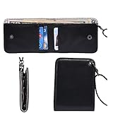 Outrip Travel Neck Leather Wallet ID Card Holder Case RFID Blocking Neck Pouch