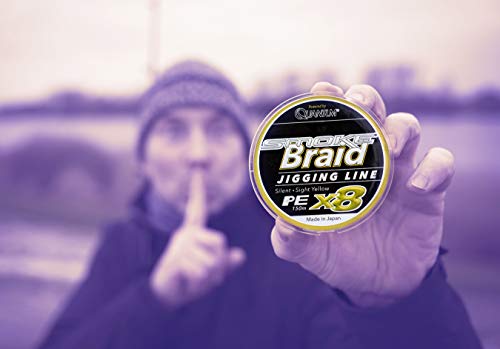 Quantum Premium Smoke Braid 8 Fach geflochtene Angelschnur Gelb – Bild 5