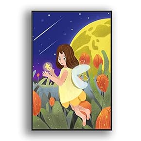 Framed Canvas Wall Art for Living Room, Bedroom Flow in The Dream Canvas Prints for Modern Home Decoration Ready to Hang - 16"x24" inches